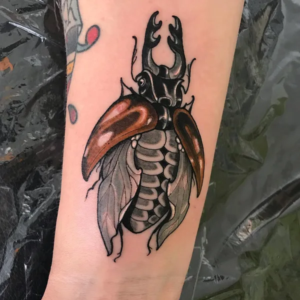 Traditional tattoo by Kirsten Grzeskowiak in Düsseldorf