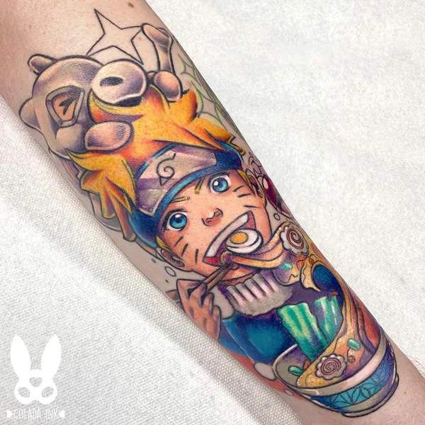 Anime tattoo by Сolada ink in Düsseldorf