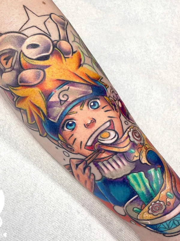 color anime Tatuaggio su forearm #56196 | Tatuatore Сolada ink
