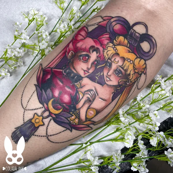 Anime tattoo by Сolada ink in Düsseldorf