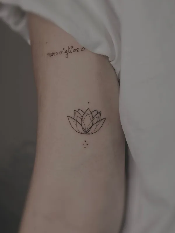 black fineline Tatuagem em inner arm #56208 | Tatuador WING YIN