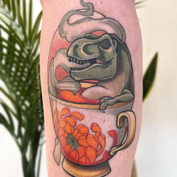 Neo Traditional tattoo by Juliane von Rabenweiss in Düsseldorf