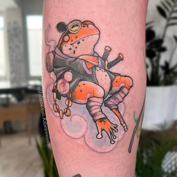 Neo Traditional tattoo by Juliane von Rabenweiss in Düsseldorf