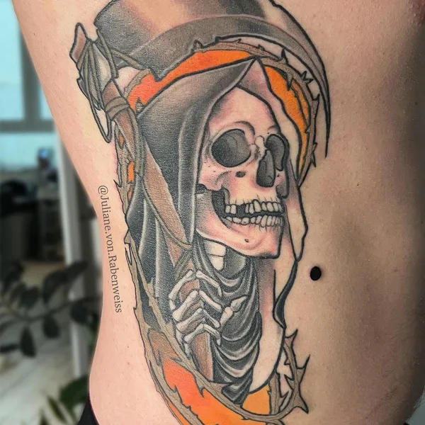 Neo Traditional tattoo by Juliane von Rabenweiss in Düsseldorf
