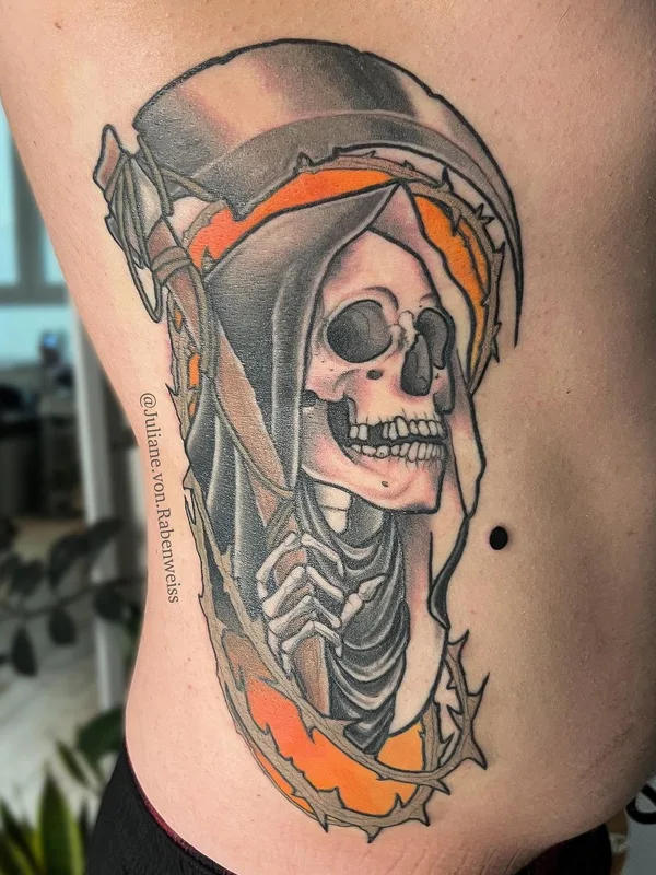 color neo traditional Tatuagem em side #56232 | Tatuador Juliane von Rabenweiss