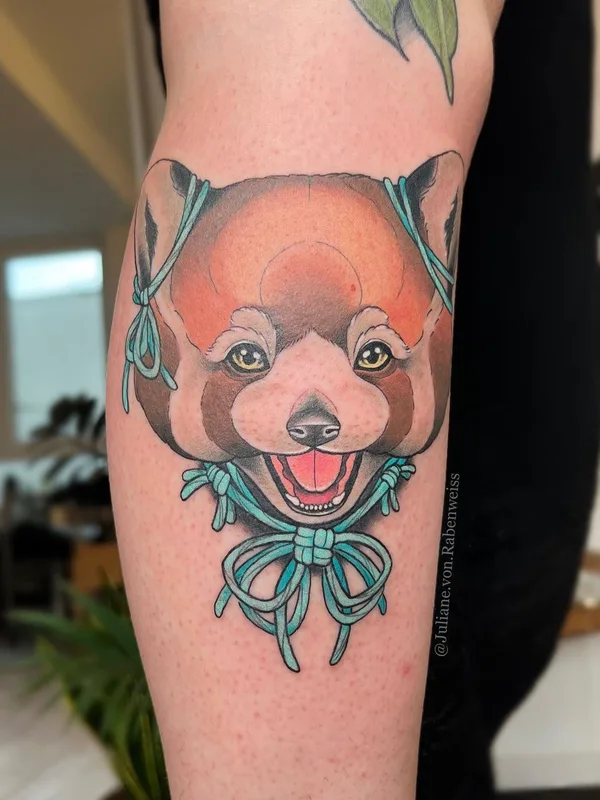 color illustrative Tatuagem em calf #56223 | Tatuador Juliane von Rabenweiss