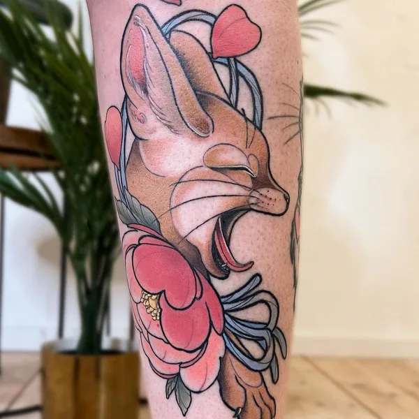 Neo Traditional tattoo by Juliane von Rabenweiss in Düsseldorf