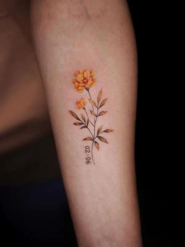 color botanic Tatuagem em forearm #56233 | Tatuador Ira Yablokova