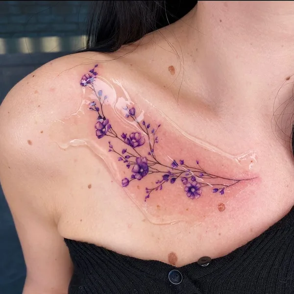 Graphic tattoo by Ira Yablokova in Düsseldorf