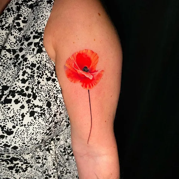 Graphic tattoo by Ira Yablokova in Düsseldorf