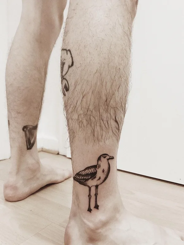 black linework татуировка на ankle #56257 | Тату мастер Lucyeezy Tattooing