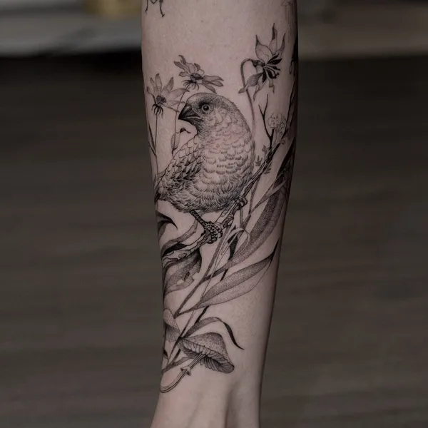 Graphic tattoo by Felix Graph Tattoo in Düsseldorf