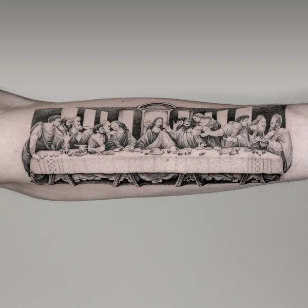 Graphic tattoo by Felix Graph Tattoo in Düsseldorf