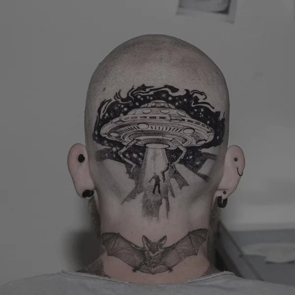 Graphic tattoo by Felix Graph Tattoo in Düsseldorf