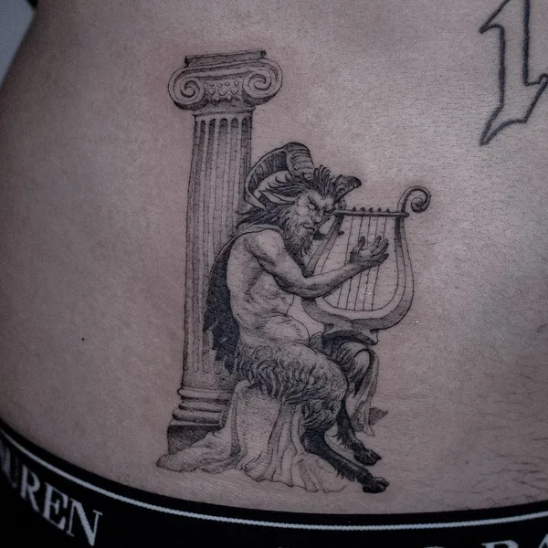 Graphic tattoo by Felix Graph Tattoo in Düsseldorf