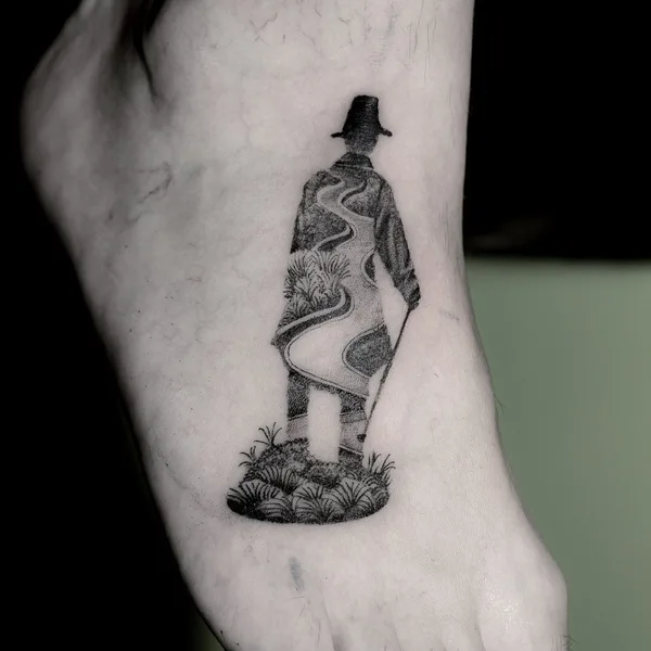 Graphic tattoo by Felix Graph Tattoo in Düsseldorf