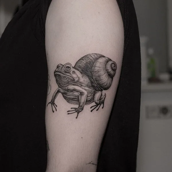 Graphic tattoo by Felix Graph Tattoo in Düsseldorf