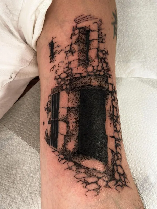 black blackwork Tatuaggio su forearm #56279 | Tatuatore Mackenzie