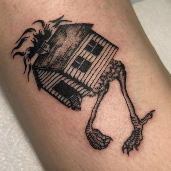 Graphic tattoo by Mackenzie in Düsseldorf