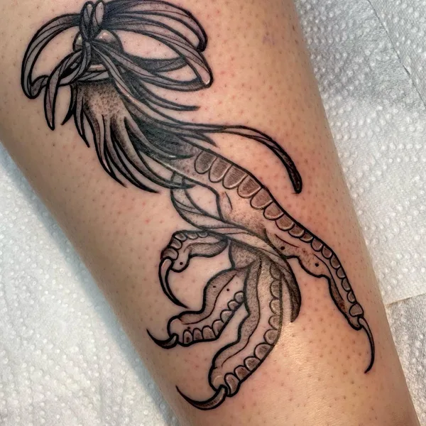 Botanical tattoo by Lisa Rosenfeld in Düsseldorf
