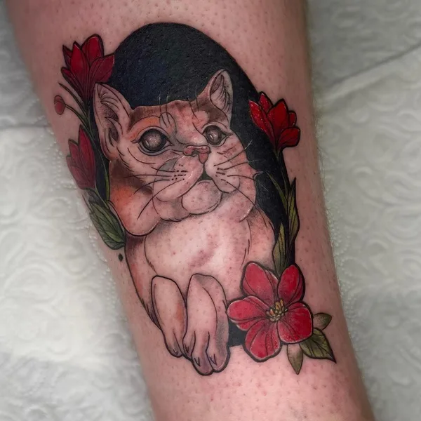 Botanical tattoo by Lisa Rosenfeld in Düsseldorf