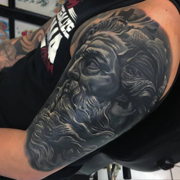 Realism tattoo by Juan Enrique Suarez  in Hialeah