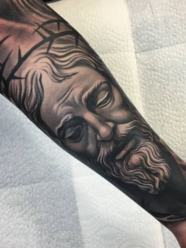 black and grey realism Tatuaggio su forearm #32066 | Tatuatore Juan Enrique Suarez 
