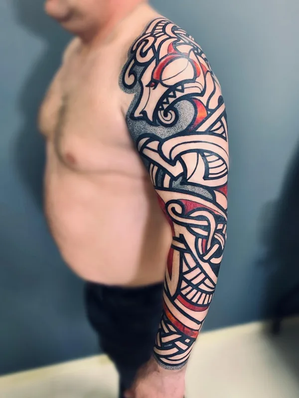 male color celtic Tatuaggio su full sleeve #73343 | Tatuatore Никита Степаненко VikingTotem