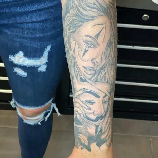 Fine Line tattoo by Alpha tattoos 