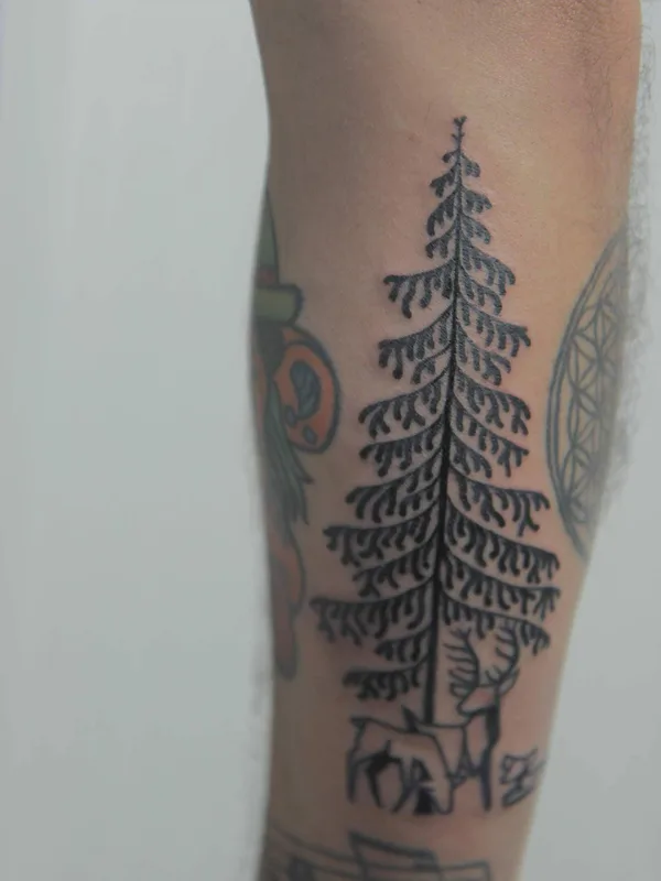 black linework татуировка на forearm #32823 | Тату мастер The Monkid