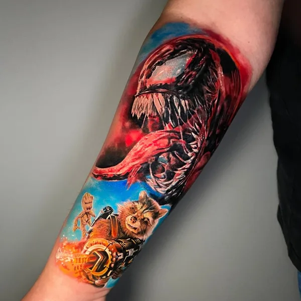Anime tattoo by Антон Каменских  in Казань