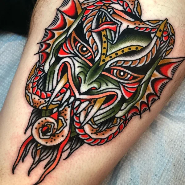 Traditional tattoo by Joe Mallard in Salem