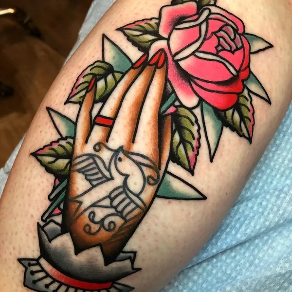 Traditional tattoo by Joe Mallard in Salem