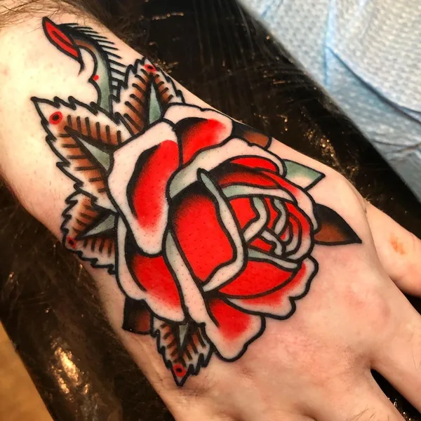 Traditional tattoo by Joe Mallard in Salem