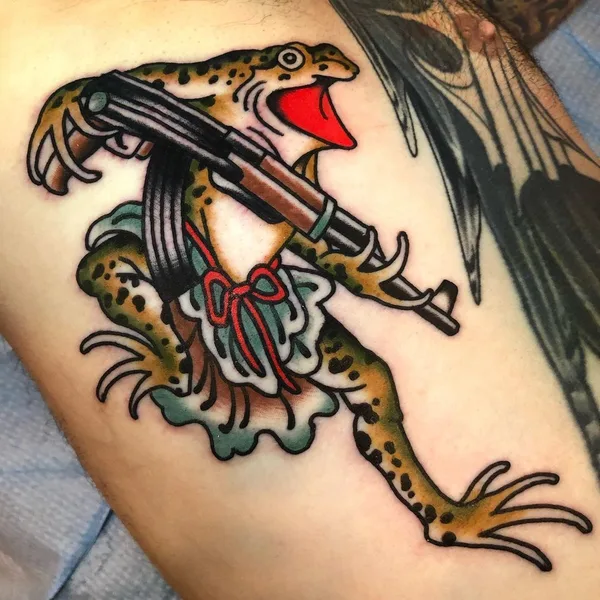 Traditional tattoo by Joe Mallard in Salem