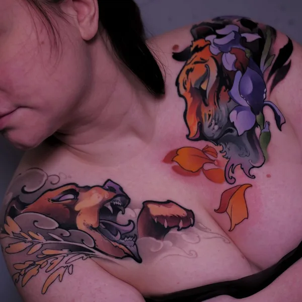 Neo Traditional tattoo by Александр Черный in Saint Petersburg