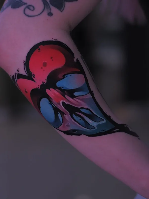 color abstract Tatuagem em forearm #44567 | Tatuador Александр Черный