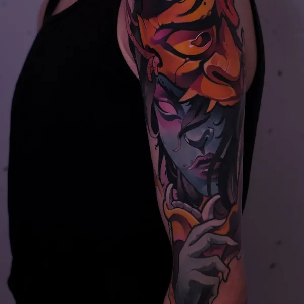 Neo Traditional tattoo by Александр Черный in Saint Petersburg