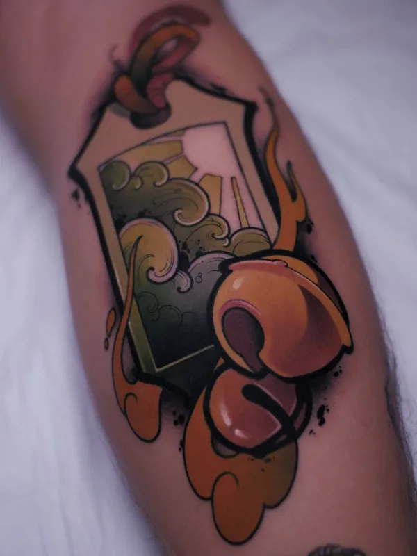 color japanese Tatuagem em calf #44573 | Tatuador Александр Черный