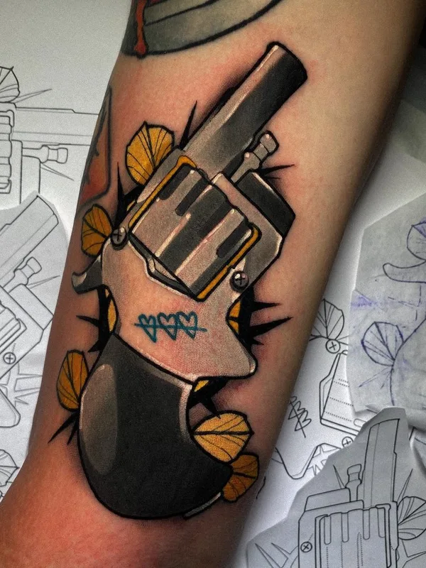 color neo traditional татуировка на forearm #44589 | Тату мастер Даниил Каляев