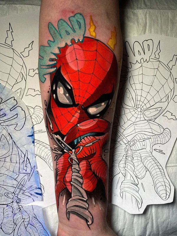 color cartoon татуировка на forearm #44591 | Тату мастер Даниил Каляев