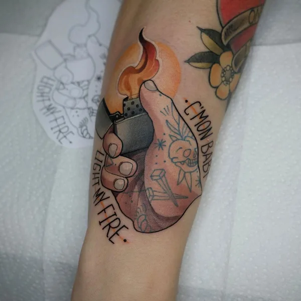 Нео традиционная tattoo by Max Difu in Томск