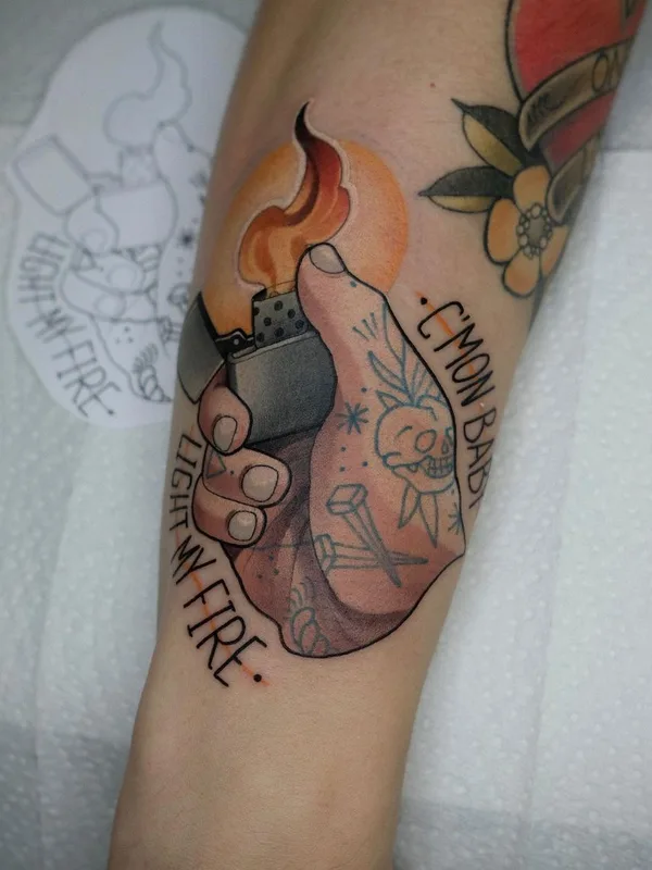 Нео традиционная tattoo by Max Difu in Томск