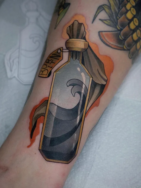 Нео традиционная tattoo by Max Difu in Томск