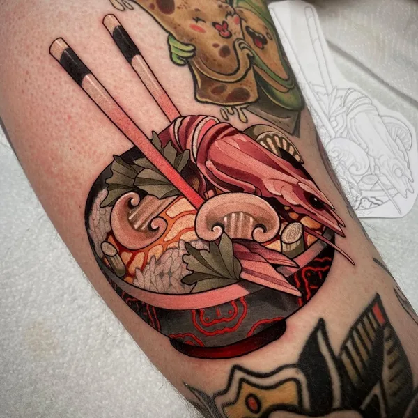 Нео традиционная tattoo by Max Difu in Томск