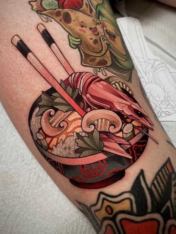 Нео традиционная tattoo by Max Difu in Томск