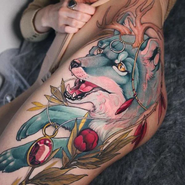 Neo Traditional tattoo by Victoria Ko in Moscow