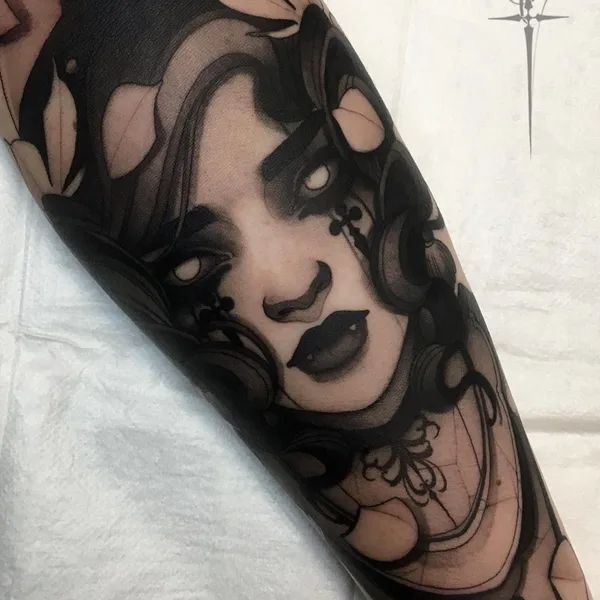 Neo Traditional tattoo by Денис Бедринский in Saint Petersburg