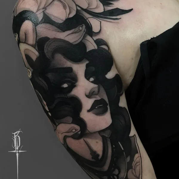 Neo Traditional tattoo by Денис Бедринский in Saint Petersburg