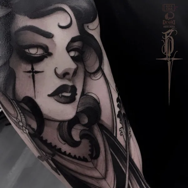 Neo Traditional tattoo by Денис Бедринский in Saint Petersburg
